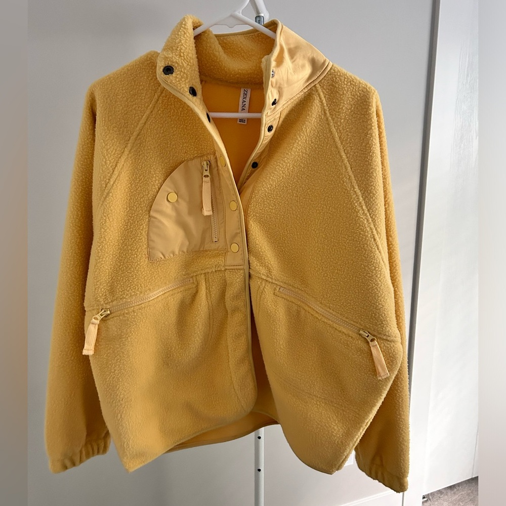 Brand New Yellow Zenana Jacket - Medium